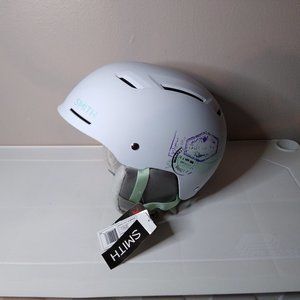 Smith Pointe Matte White Wanderlust Snow Ski Helmet Medium